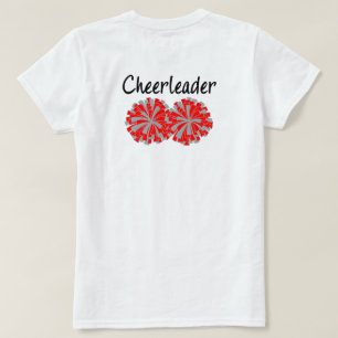 Camiseta Vermelha Cinza de Cheerleader Sênior de D