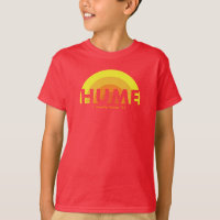 Camiseta Vermelha da Equipe da Criança