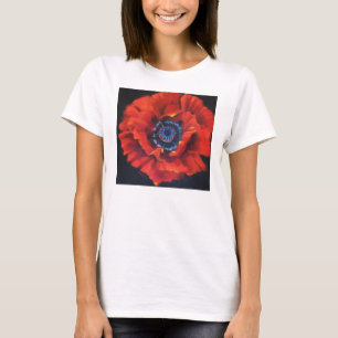 Camiseta vermelha da papoila