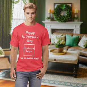 Camiseta Vermelha de Negócios do Dia de São Patríc
