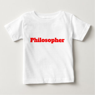 Camiseta Vermelha do Filósofo Engraçado