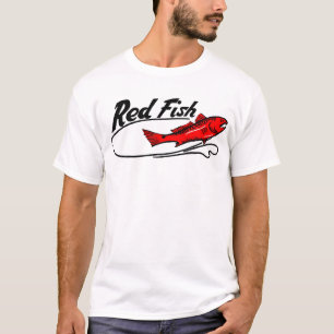 Camiseta vermelha dos peixes