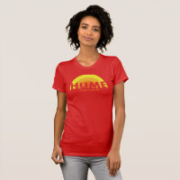 Camiseta Vermelha Equipe feminina