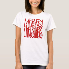 Camiseta Vermelha Feliz Natal