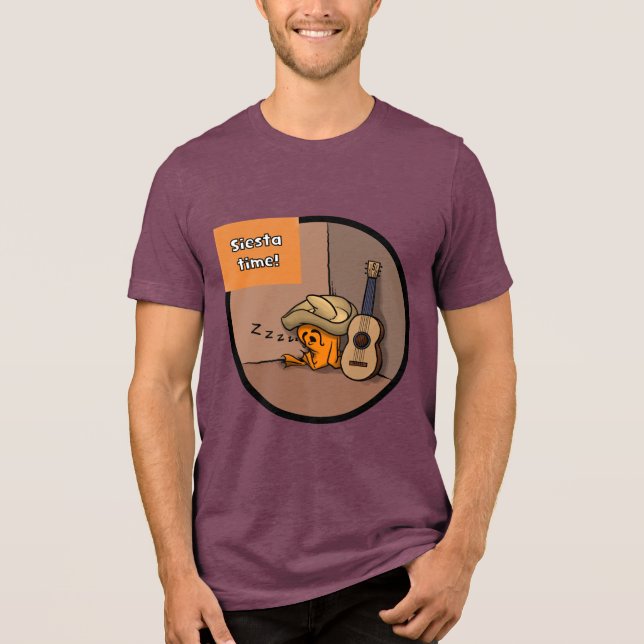 Camiseta Vermelha Masculina Frijole Frog Siesta (Frente)
