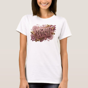 Camiseta Vermelha MORE WINE