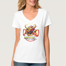 Camiseta vermelha Old School Pickleball Dragon X p