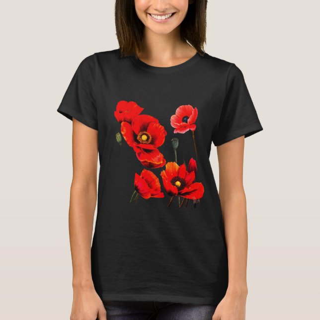 Camiseta Vermelha Papoula (Frente)