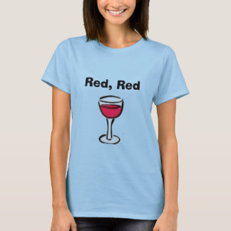 Camiseta Vermelha. vinho tinto