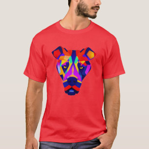 Camiseta vermelha vívida do cachorro de Alexander