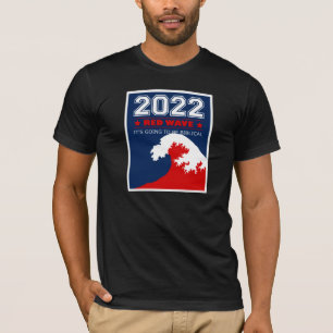 Camiseta VERMELHA WAVE 2022 Eleições de médio prazo EUA