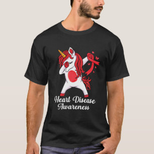 Camiseta Vermelhidão Dabbing Unicorn Veste Vermelho Para D