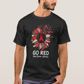 Camiseta Vermelhidão Sensibilização Mês Fita Sunflo