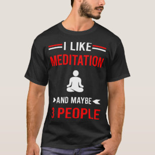 Camiseta Vermelho 3 Pessoas Meditação Zen