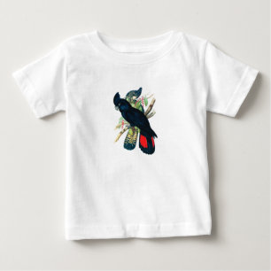 Camiseta Vermelho atado, Cockatoos. pretos (de Banksian)