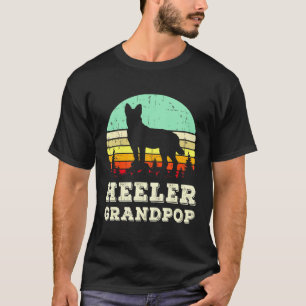 Camiseta Vermelho Blue Heeler Grandpop Australian Cattle Do