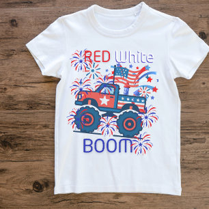 Camiseta Vermelho, branco boom 4 de julho 250º aniversário