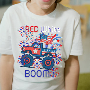 Camiseta Vermelho, branco boom 4 de julho 250º aniversário