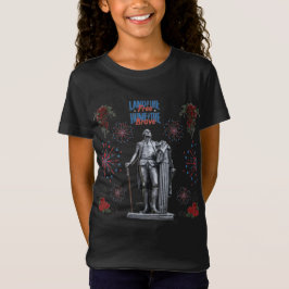 Camiseta Vermelho Branco Brilho preto