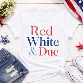 Camiseta Vermelho Branco & Devido 4 de Julho Gravidez Mamãe