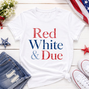 Camiseta Vermelho Branco & Devido 4 de Julho Gravidez Mamãe