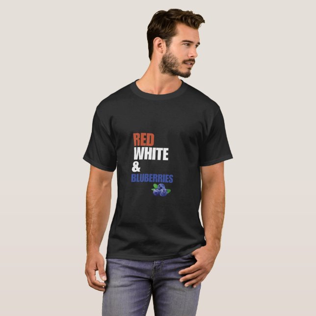 Camiseta Vermelho, Branco e Airelas (Frente Completa)