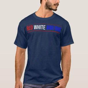Camiseta Vermelho Branco e Aviso de Gravidez Devido para 4º