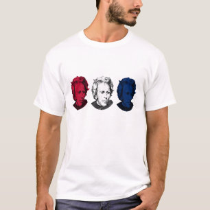 Camiseta Vermelho, branco, e azul -- Andrew Jackson