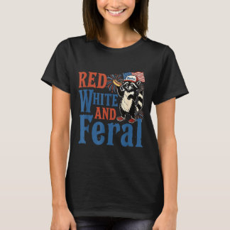 Camiseta Vermelho Branco E Feral Fofinho Quatro De Julho Am