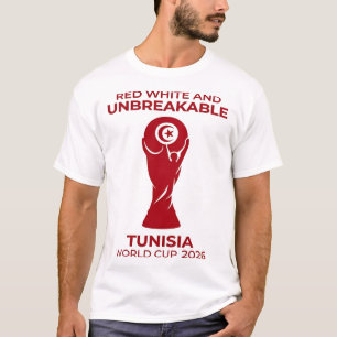 Camiseta Vermelho Branco e Inquebrável