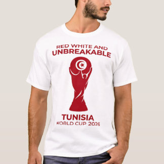 Camiseta Vermelho Branco e Inquebrável