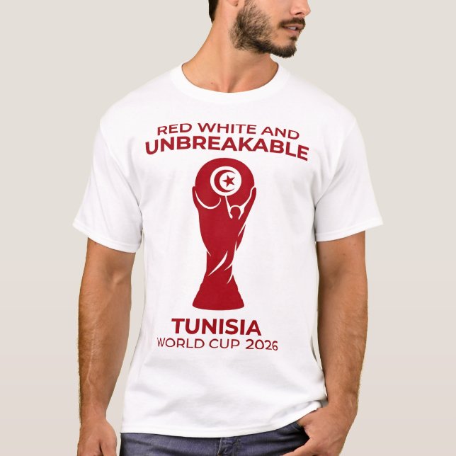 Camiseta Vermelho Branco e Inquebrável (Frente)