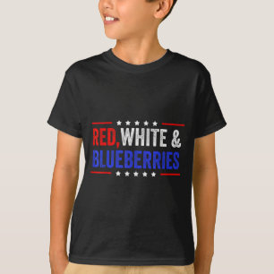 Camiseta Vermelho, Branco E Mirtilos Patriota Dom 2025 