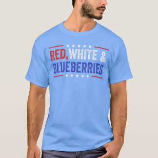 Camiseta Vermelho Branco e Mirtilos Patriota Liberdade 2025