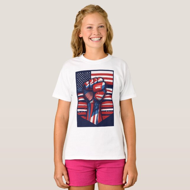 Camiseta Vermelho,Branco e Negrito (Frente Completa)