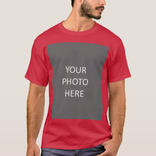 Camiseta Vermelho Cardeal Adicione Sua Foto De Imagem