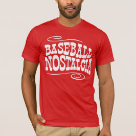 Camiseta Vermelho da nostalgia do basebol
