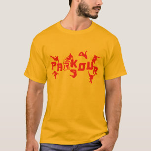 Camiseta Vermelho de Parkour