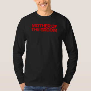 Camiseta Vermelho Dizendo Mãe Do Noivo
