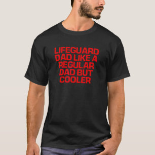 Camiseta Vermelho Dizendo Pai De Salvação Como Um Pai Regul