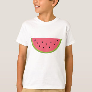 Camiseta Vermelho doce da saúde da fruta da melancia da