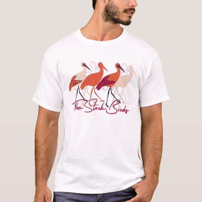 Camiseta Vermelho e Branco As Aves Históricas II (Frente)