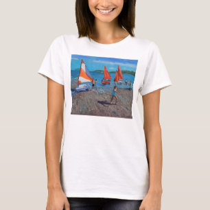 Camiseta Vermelho e branco navega Abersoch