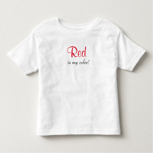 Camiseta Vermelho é minha cor