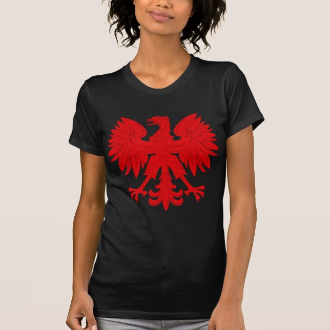 Camiseta Vermelho Eagle polonês (Frente)