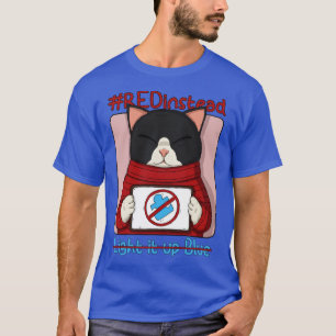 Camiseta Vermelho Em Vez Der Azul
