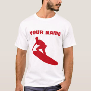CAMISETA VERMELHO FEITO SOB ENCOMENDA QUE SURFA