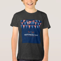 Vermelho Festivo Branco Azul 4 de julho Bunting