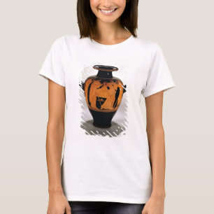 Camiseta Vermelho-figura stamnos do sótão que descrevem o