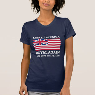 Camiseta Vermelho Funny Azul Torna a América Real Novament